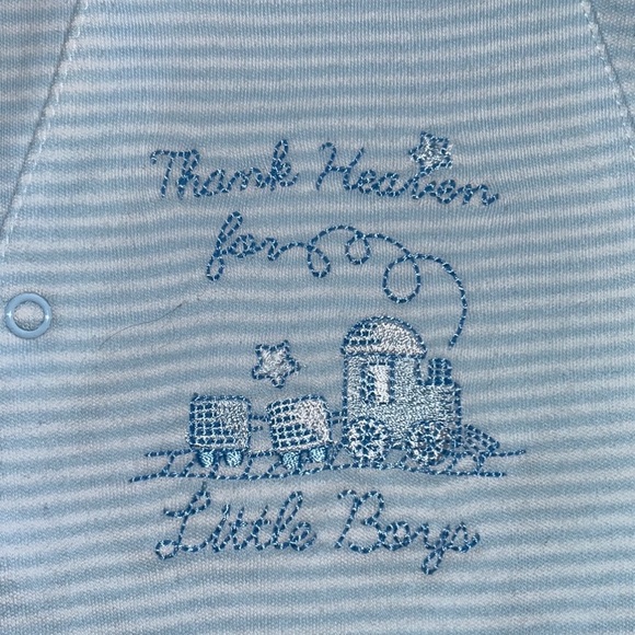 Thank Heaven For Little Boys Footed One-Piece - 3 month - Picture 3 of 4